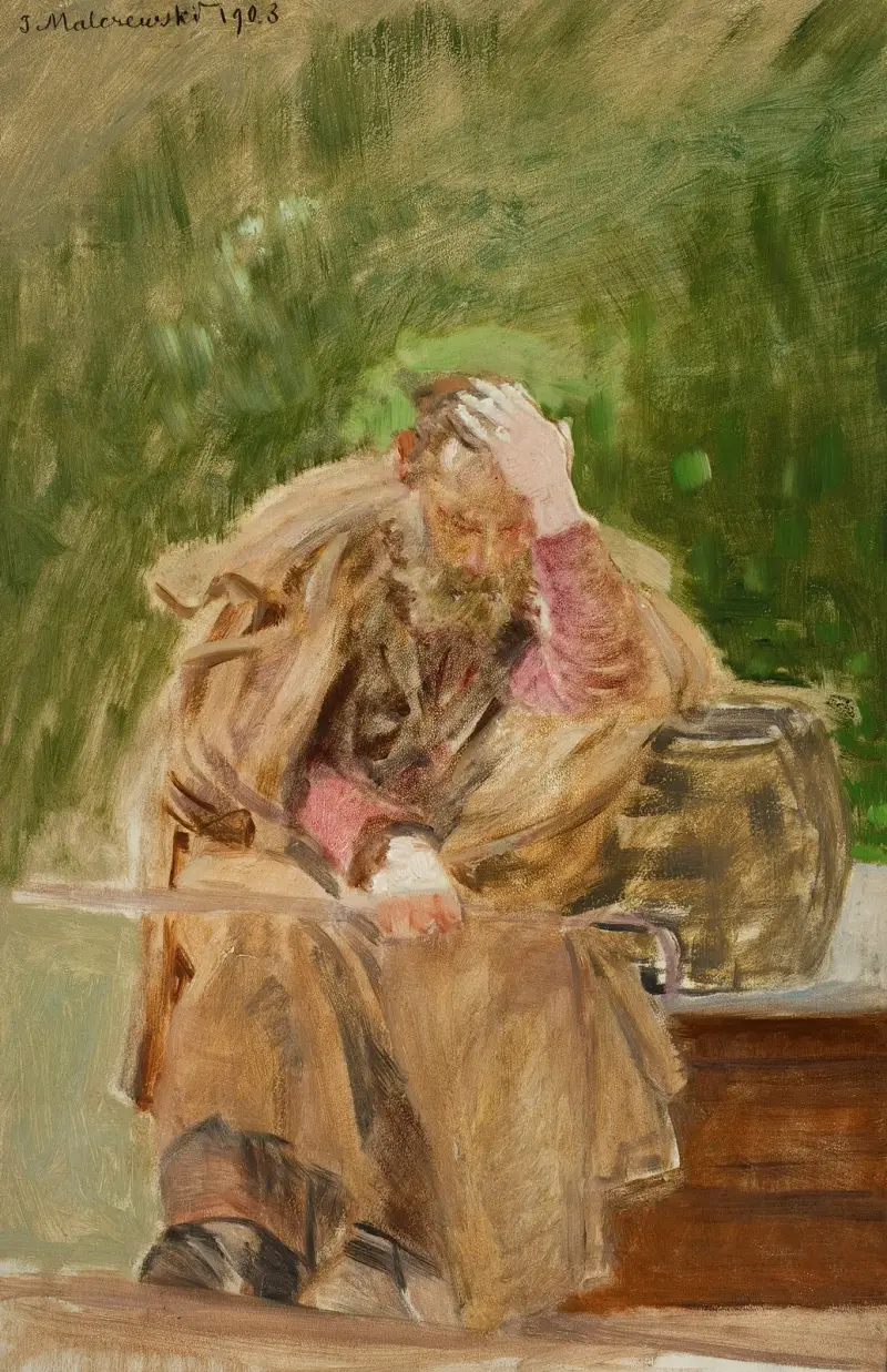 Gammal man vid en brunn av Jacek Malczewski