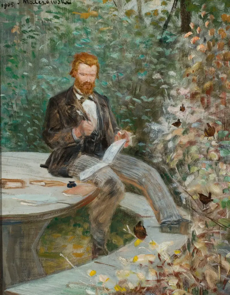 Porträtt av Adolf Dygasiński av Jacek Malczewski