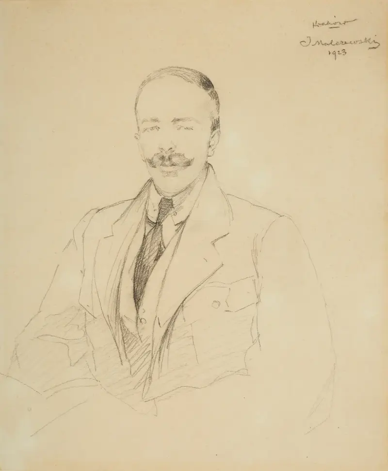 Porträtt av Feliks Konopka (1888–1982) av Jacek Malczewski