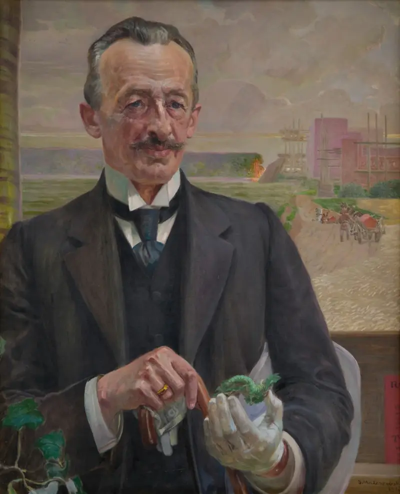Portrait of Józef Sare, Vice-President of the City of Krakow av Jacek Malczewski
