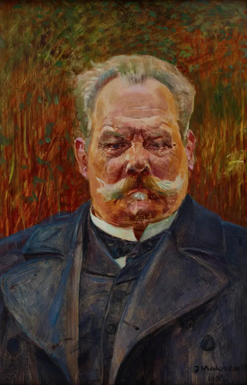 Portrait of Leon Schenrich av Jacek Malczewski
