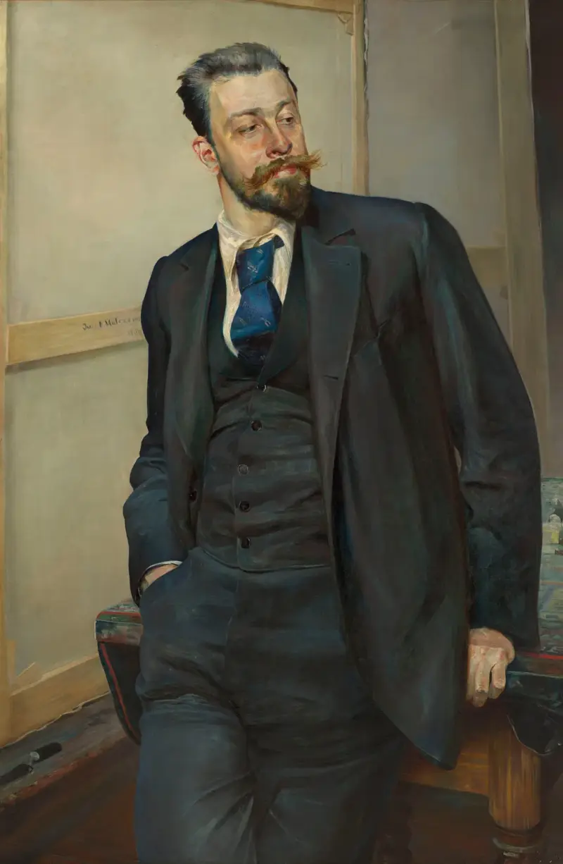 Portrait of Michał Wywiórski av Jacek Malczewski
