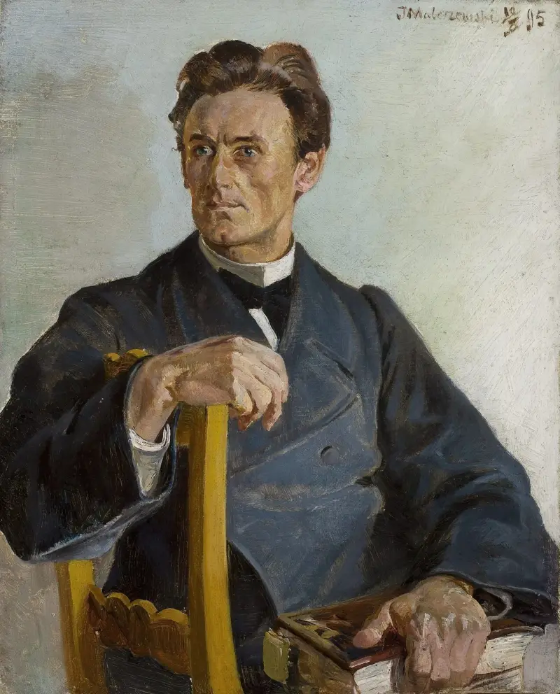 Porträtt av prästen Henryk Radomiński av Jacek Malczewski