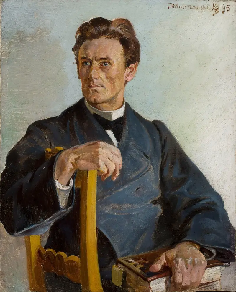 Porträtt av prästen Henryk Radomiński av Jacek Malczewski