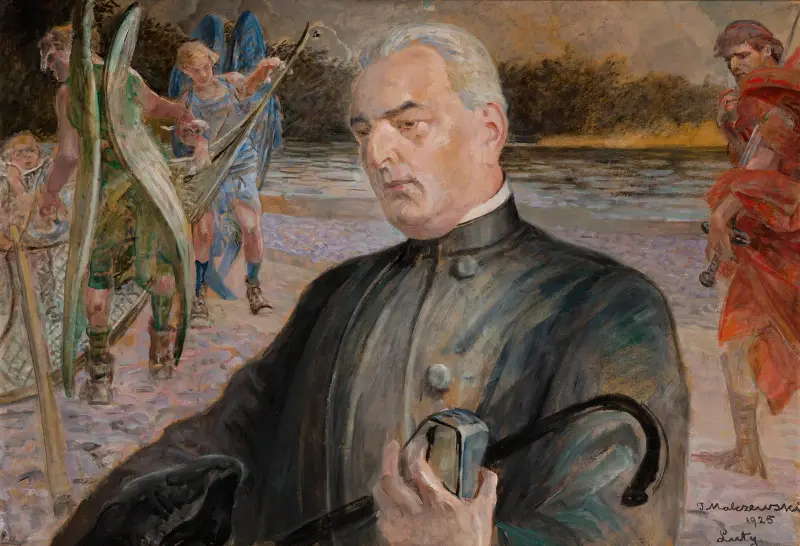 Porträtt av pastor Jan Jasiak av Jacek Malczewski