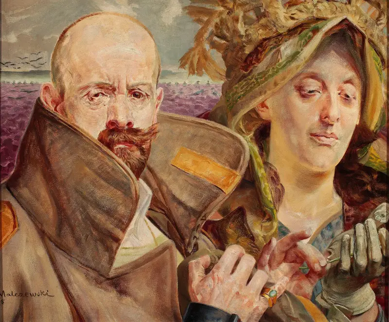 Primrose – Självporträtt med hustru av Jacek Malczewski