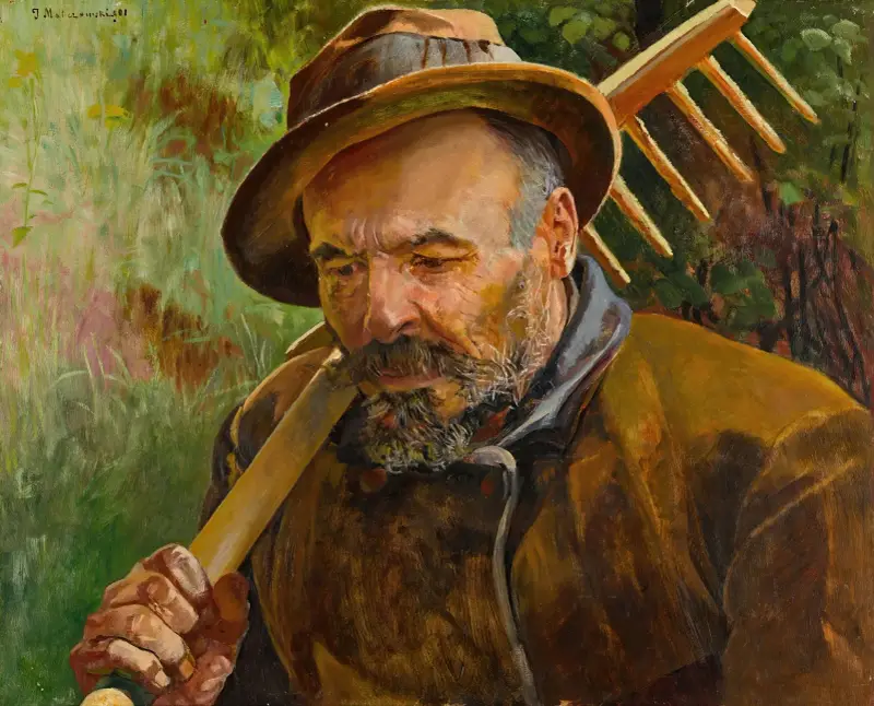 Returning from the Fields von Jacek Malczewski