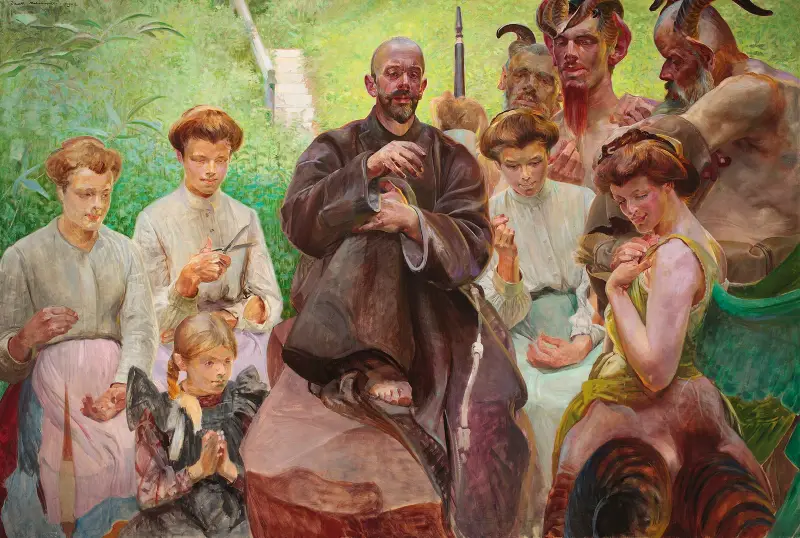 Der heilige Franziskus von Jacek Malczewski