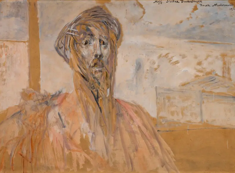 Self-portrait, sketch, Jacek Malczewski