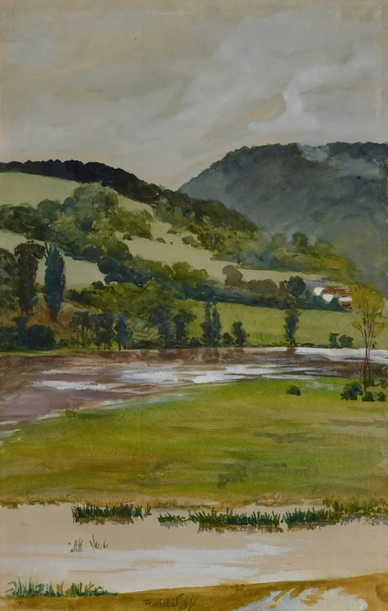 Spring landscape from Rozdół von Jacek Malczewski