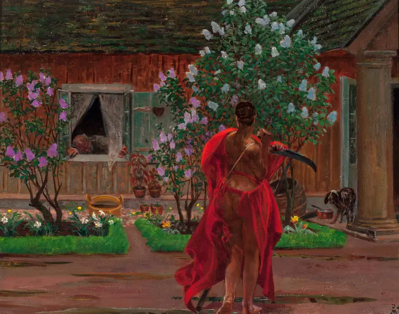 Thanatos av Jacek Malczewski