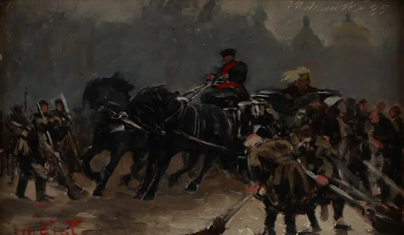 Där kommer tsaren av Jacek Malczewski