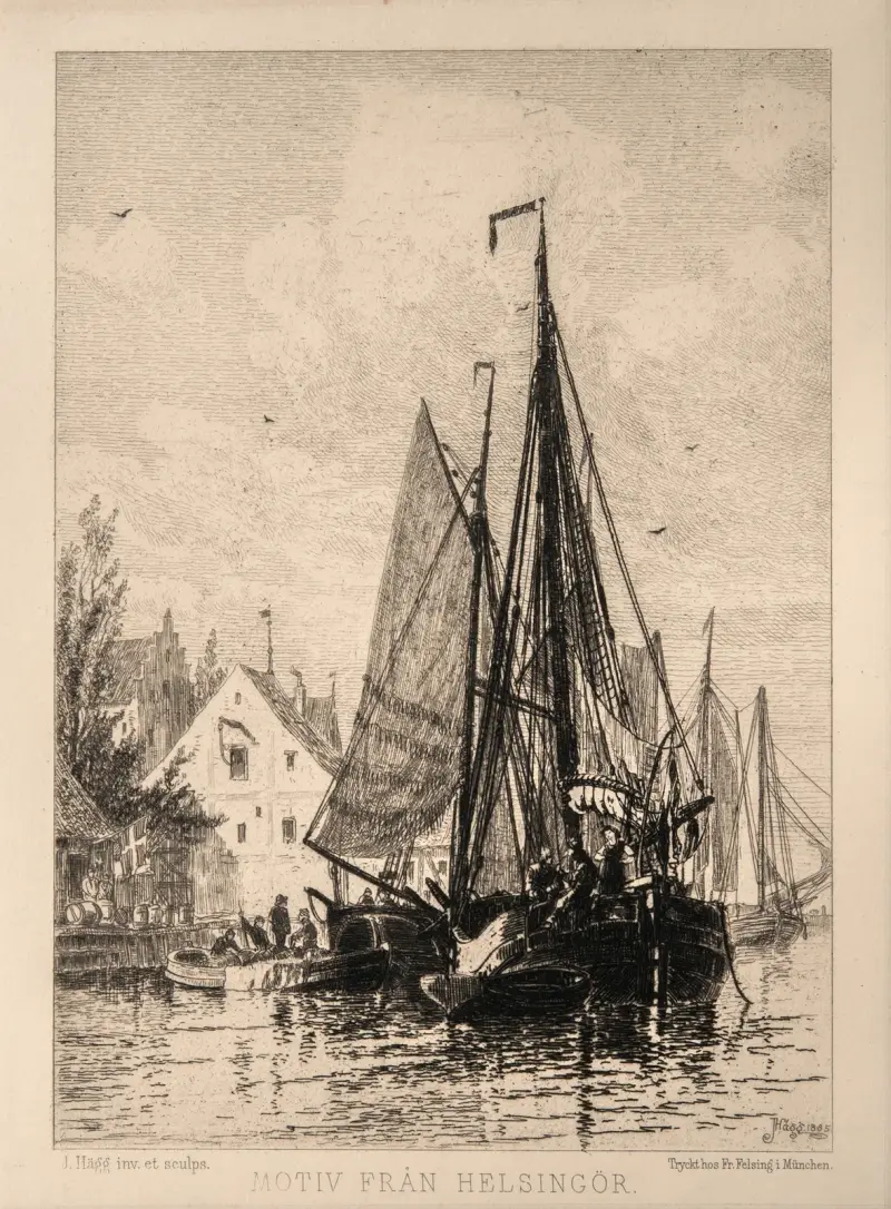 Motif from Helsingør av Jacob Hägg