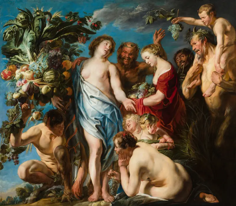 En allegori över fruktbarhet av Jacob Jordaens