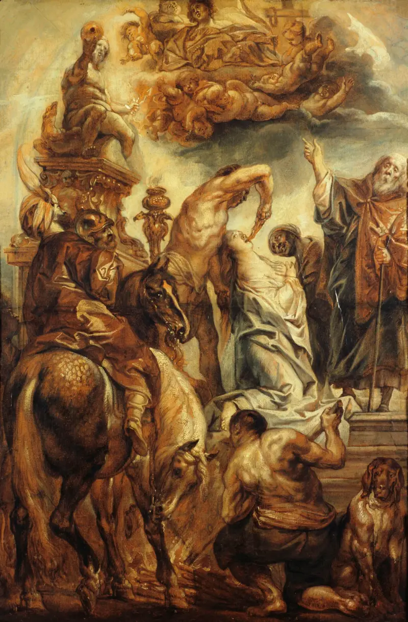 Le Martyre de Sainte Apolline av Jacob Jordaens