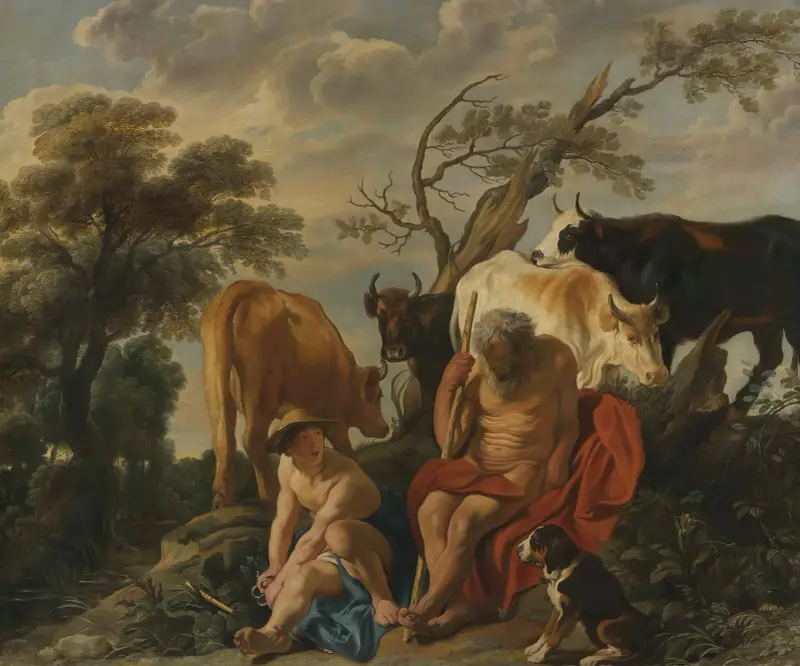 Mercurius och Argus av Jacob Jordaens