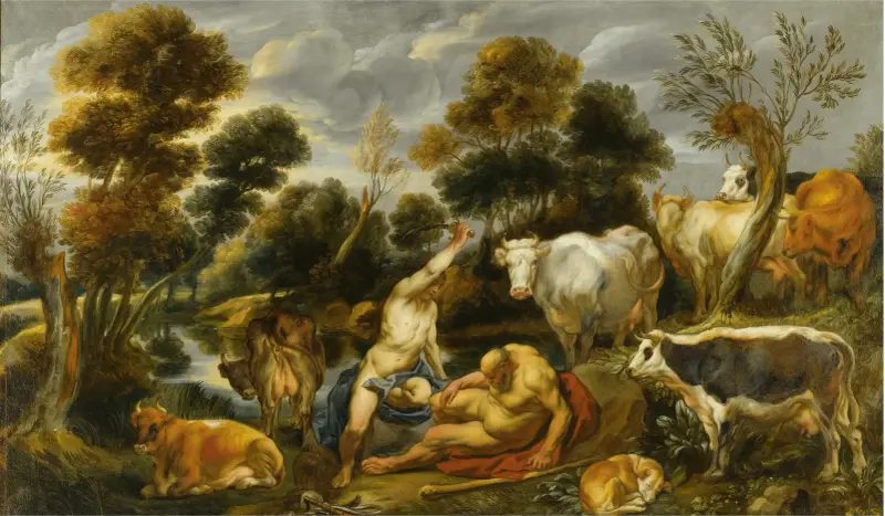Mercury, Argus and Io av Jacob Jordaens
