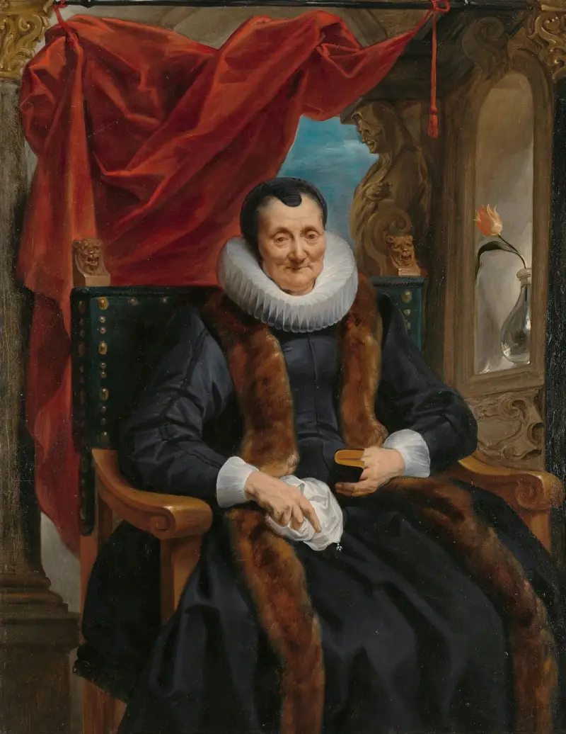 Portrait of Magdalena de Cuyper av Jacob Jordaens