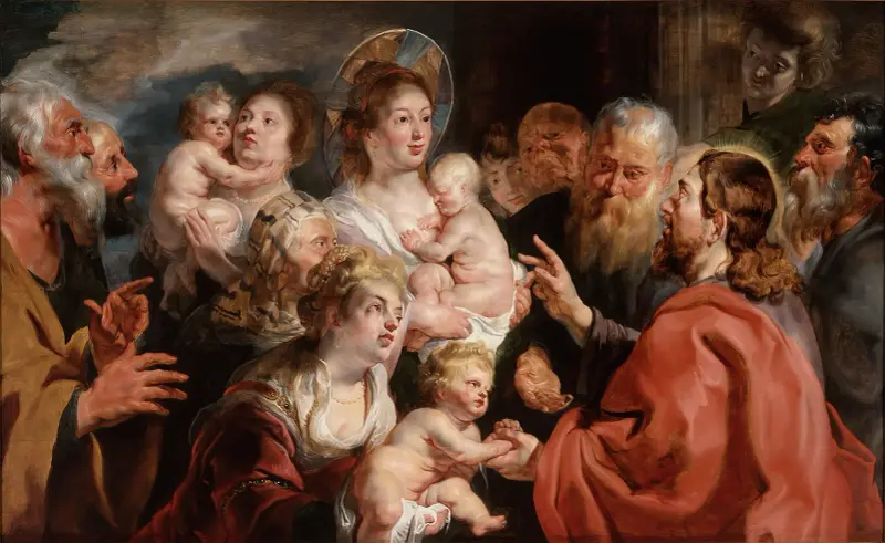 Låt de små barnen komma till mig av Jacob Jordaens