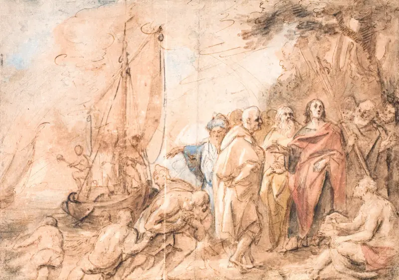 Peters och Andreas kallande av Jacob Jordaens