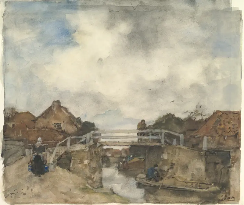 Holländsk kanal, Rijswijk av Jacob Maris