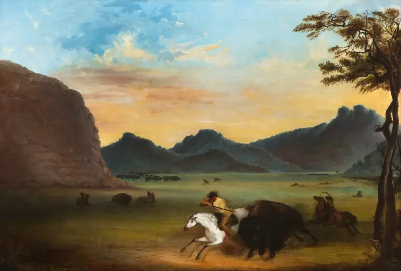Honba na bizony, Alfred Jacob Miller