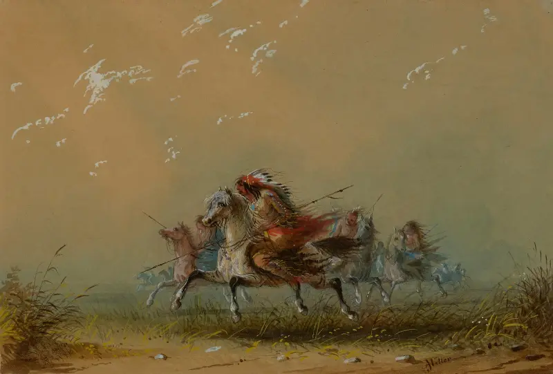 Indiáni na válečné stezce, Alfred Jacob Miller