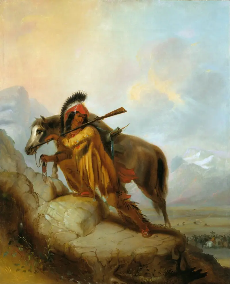 Der Scalplock von Alfred Jacob Miller