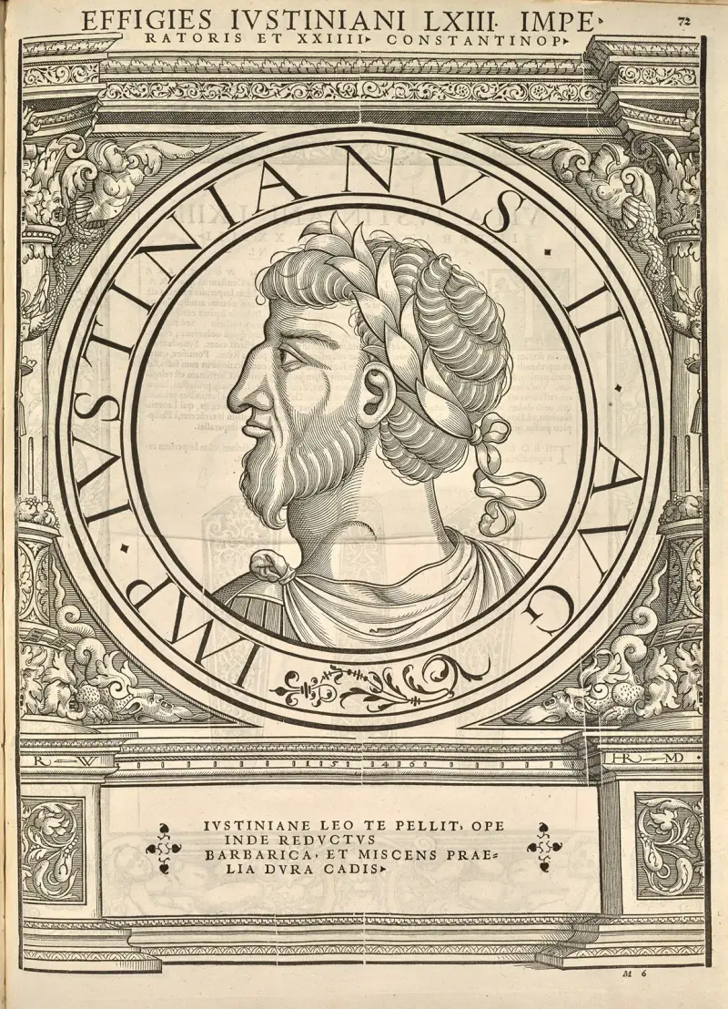 Justinian II (Rhinotmetus) av Jacopo Strada