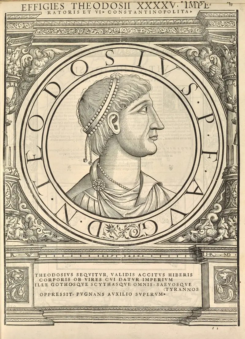 Theodosius I av Jacopo Strada