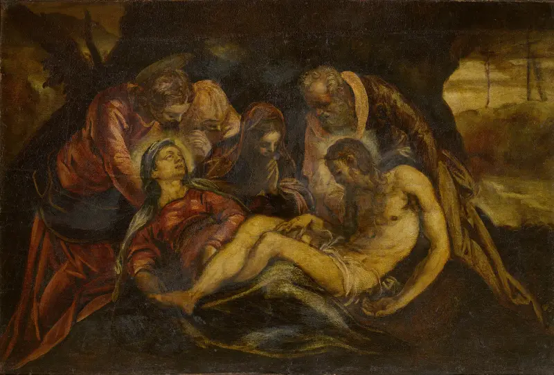 Lamentation over the Dead Christ av Jacopo Tintoretto