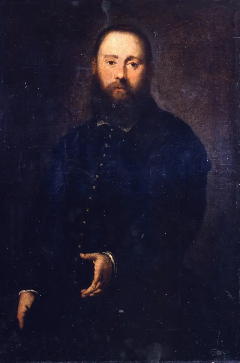 Porträtt av en herre av Jacopo Tintoretto