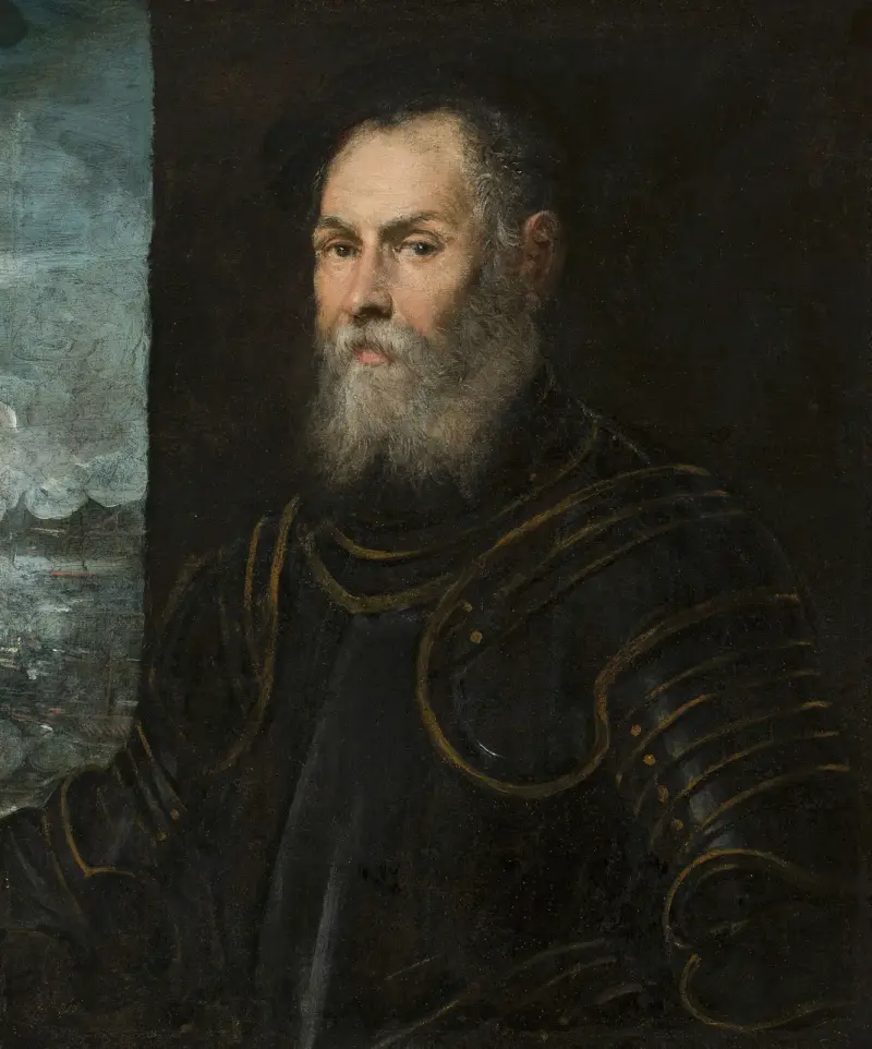 Bildnis eines venezianischen Admirals von Jacopo Tintoretto