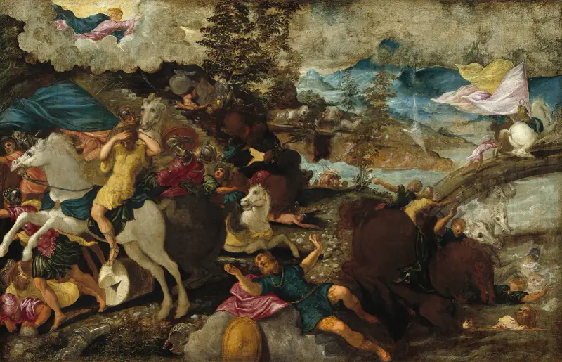 Paulus omvändelse av Jacopo Tintoretto