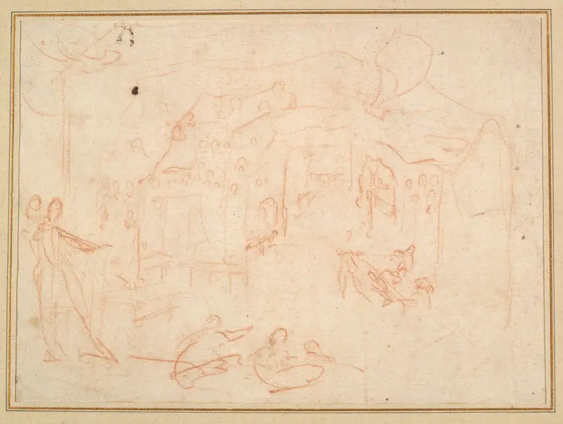 En scenuppsättning av Jacques Callot