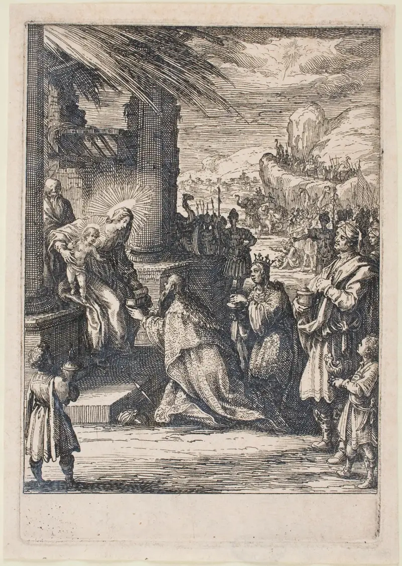 Adoration of the Magi av Jacques Callot