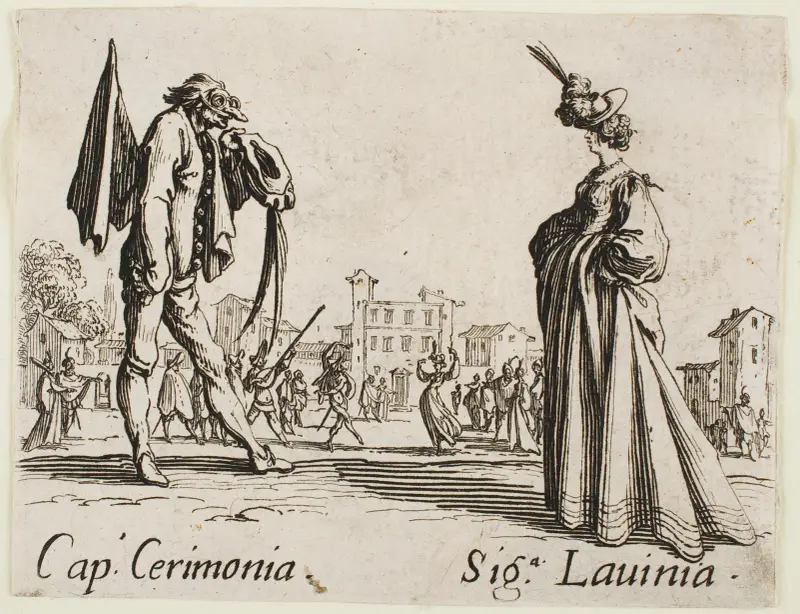 Cap. Cerimonia and Siga Lavinia von Jacques Callot