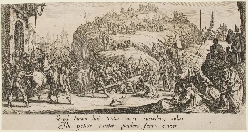 Kristus bär korset av Jacques Callot