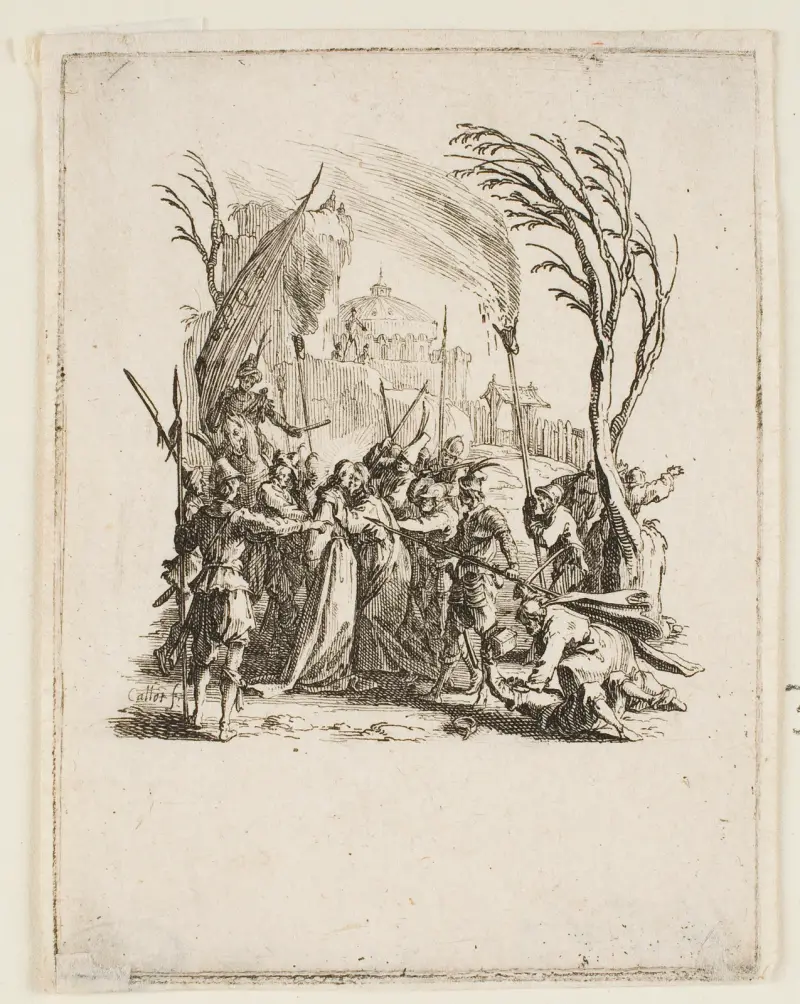 Kristus gripen av judarna av Jacques Callot