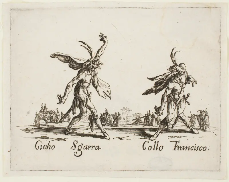 Cicho Sgarra and Collo Francisco av Jacques Callot