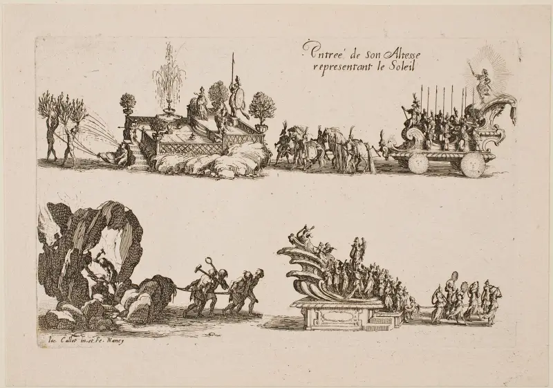 Hertig Karl IV:s intåg av Jacques Callot