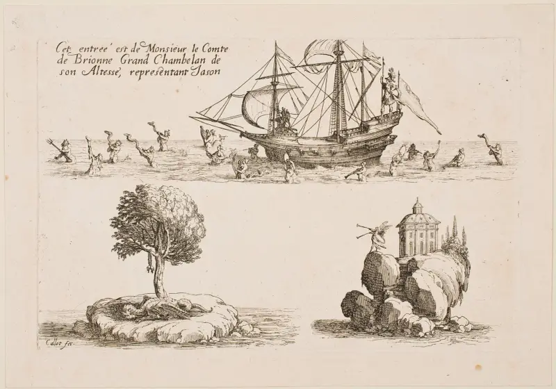 Herr de Brionnes intåg av Jacques Callot