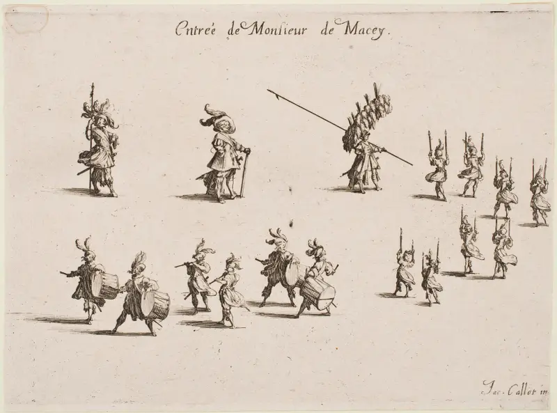 Monsieur de Maceys entré av Jacques Callot