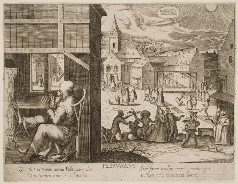 Februari av Jacques Callot