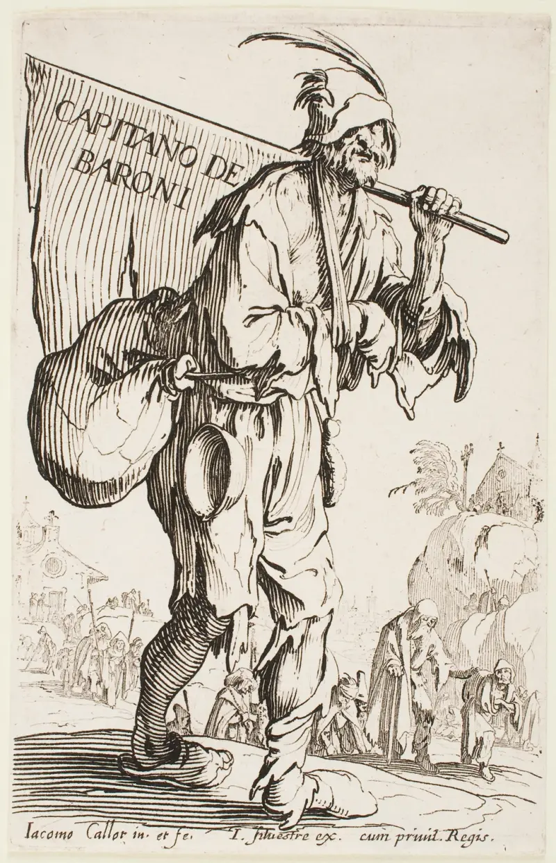 Frontespis – Tiggarna av Jacques Callot