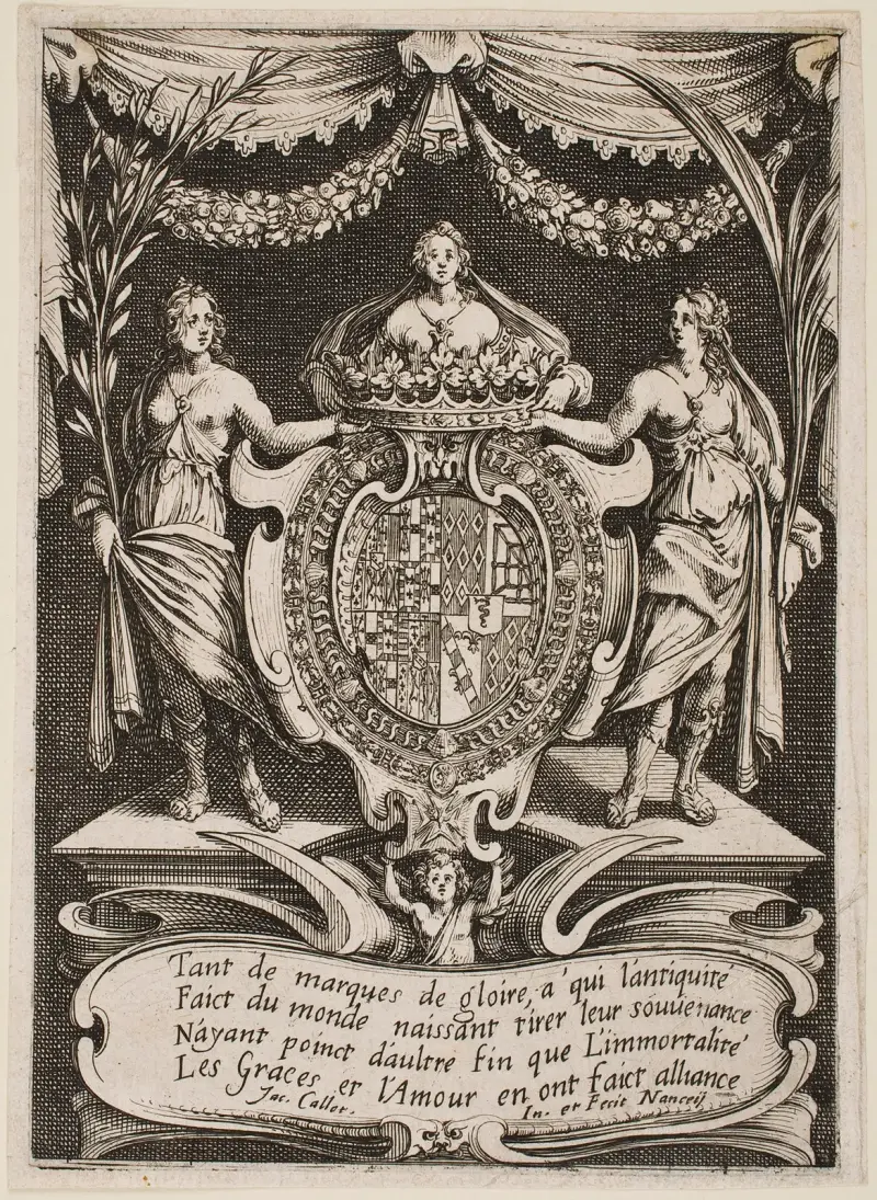 Frontespis till ’The Tournament’ av Jacques Callot