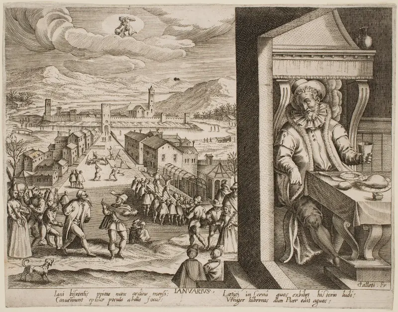 Januari av Jacques Callot