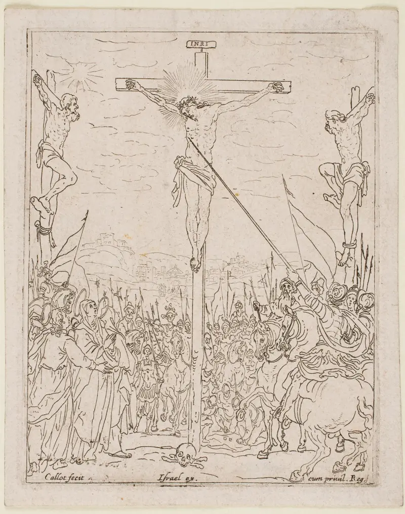 Jesus på korset av Jacques Callot