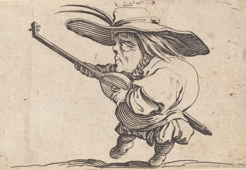 Der Lautenspieler von Jacques Callot