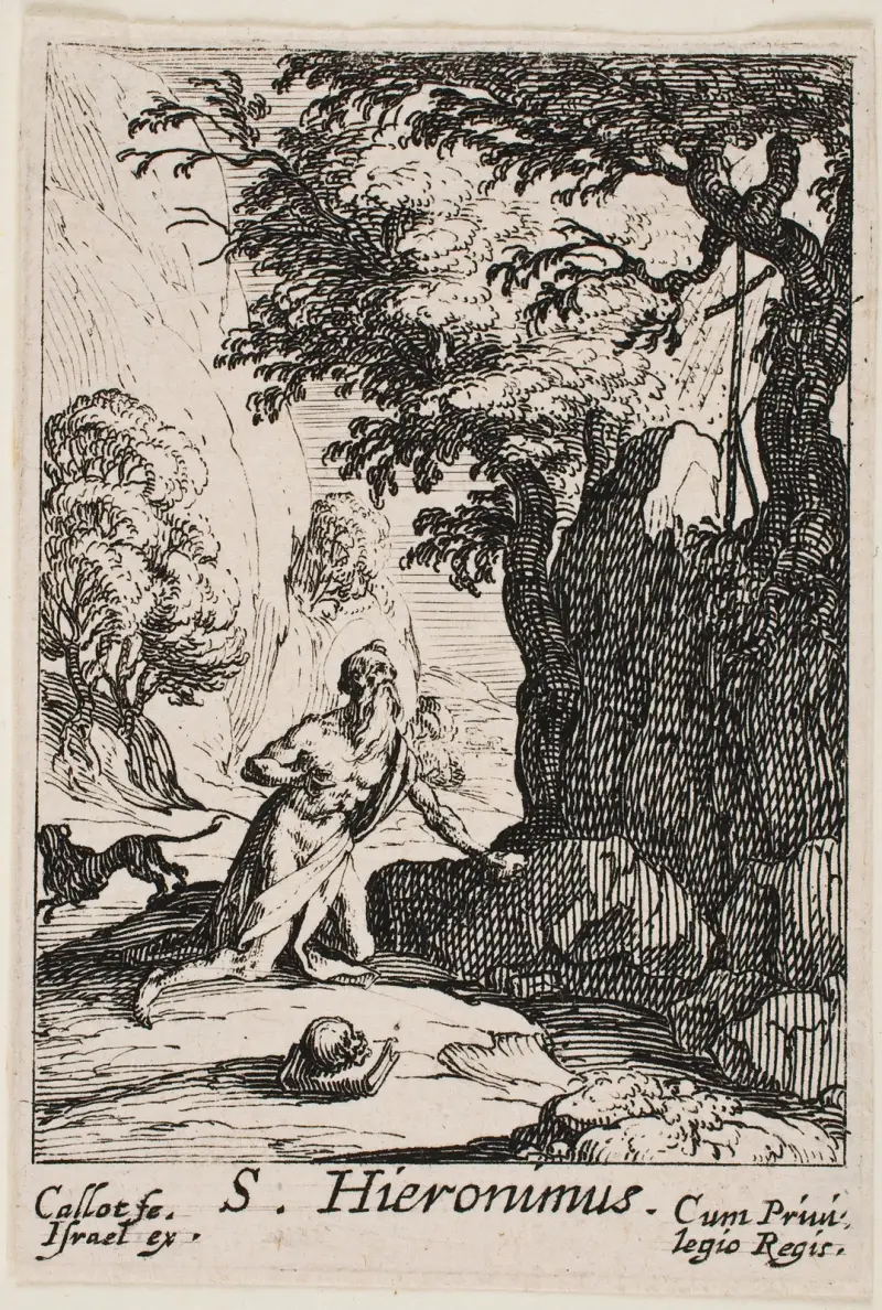 Sankt Hieronymus av Jacques Callot
